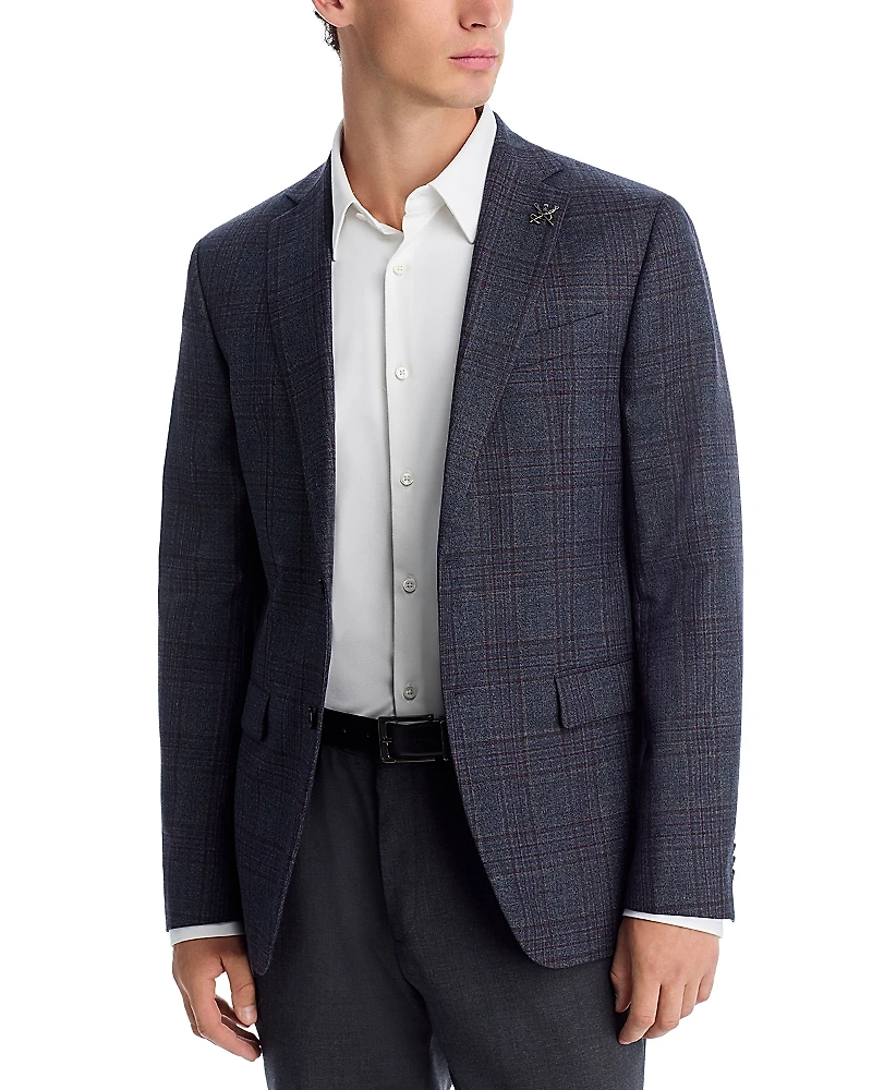 John Varvatos Star Usa Slim Fit Plaid Sport Coat