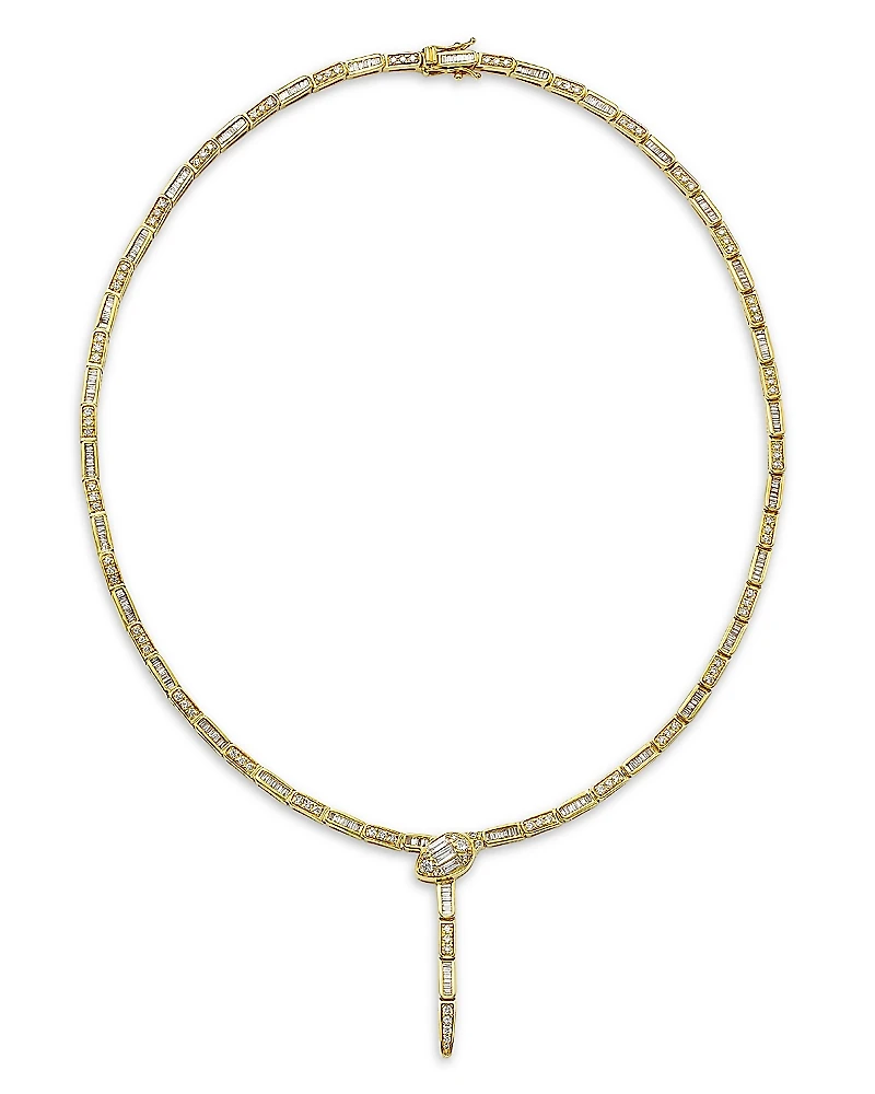 Bloomingdale's Fine Collection Diamond Serpent Lariat Necklace