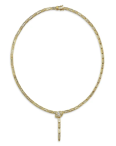 Bloomingdale's Fine Collection Diamond Serpent Lariat Necklace