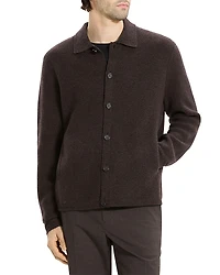 Theory Cameron Corded Cashmere Button Sweater