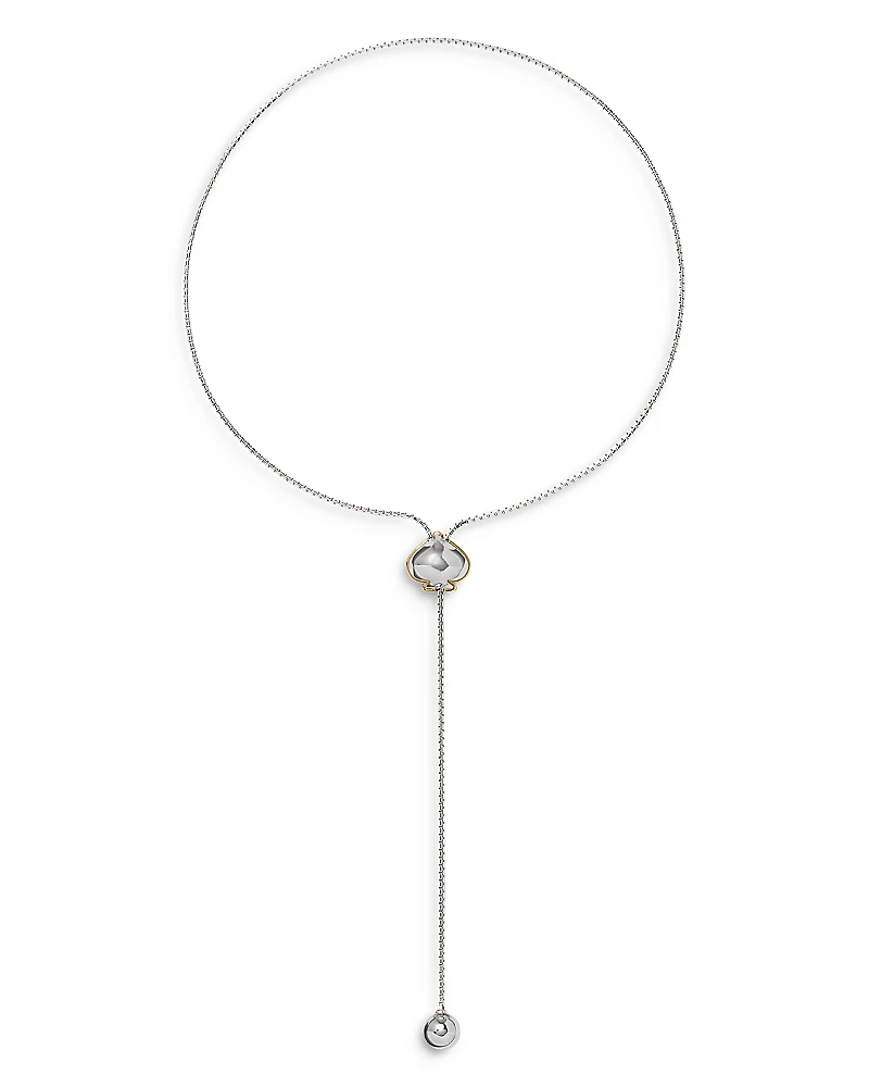 kate spade new york Sculpted Spade Lariat Necklace, 25