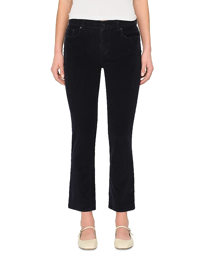 DL1961 Mara Straight Mid Rise Instasculpt Ankle Corduroy Jeans