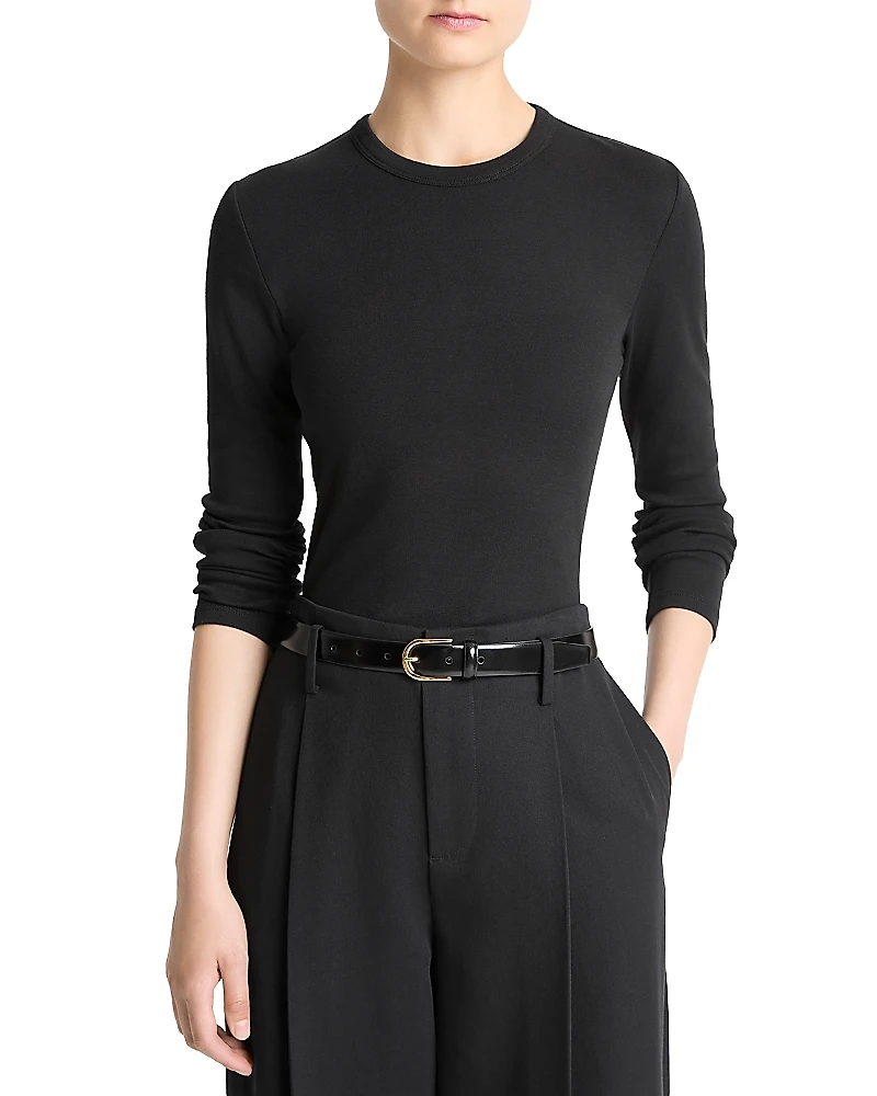 Vince Essential Long Sleeve Crewneck Tee