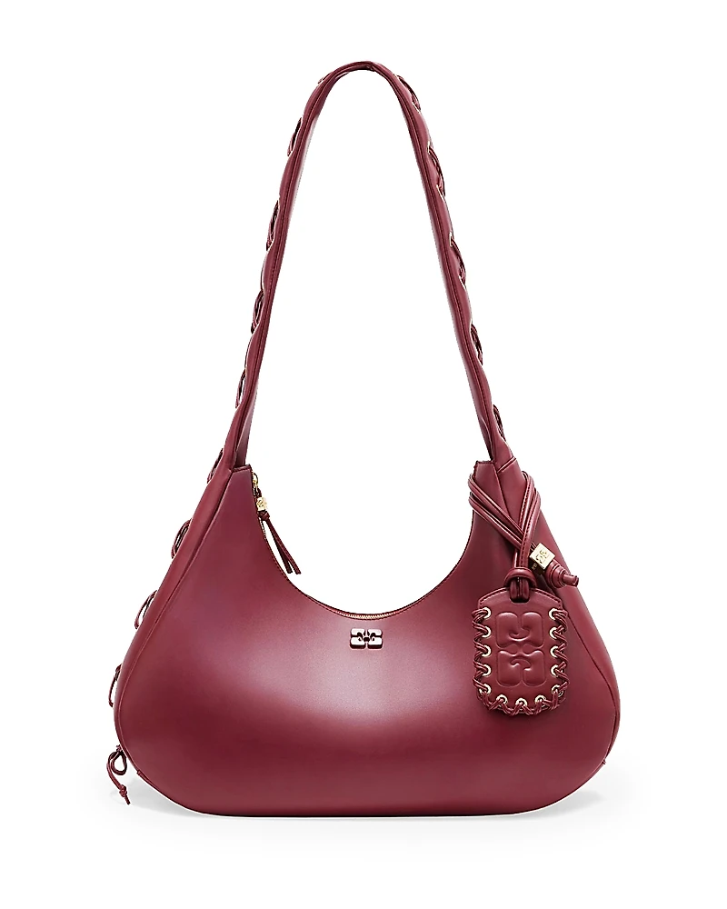 Ganni Medium Laces Hobo Bag