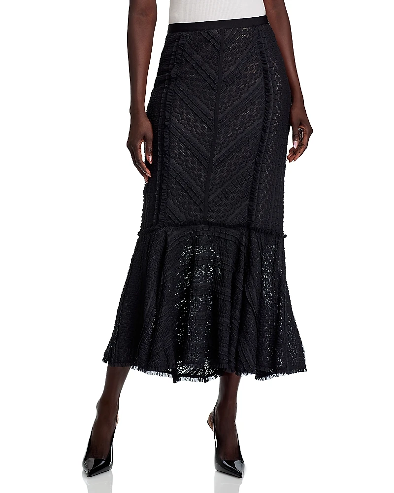 Cinq a Sept Maceio Textured Midi Skirt