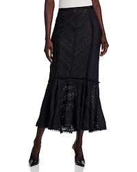 Cinq a Sept Maceio Textured Midi Skirt