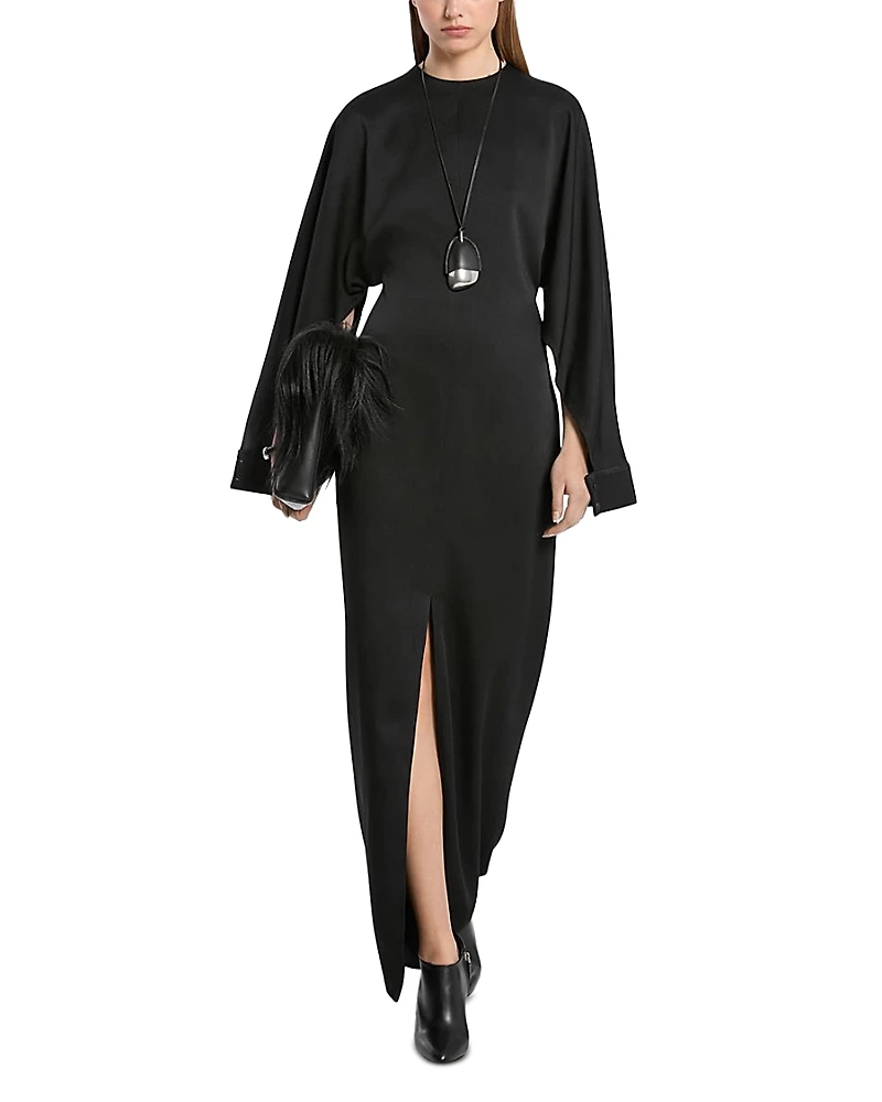 Michael Kors Collection Satin Slit Sleeve Gown