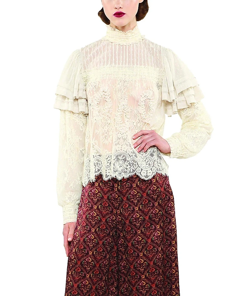 Anna Sui Victorian Lace Blouse