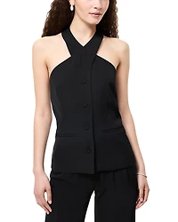 French Connection Harry Suiting Crisscross Vest