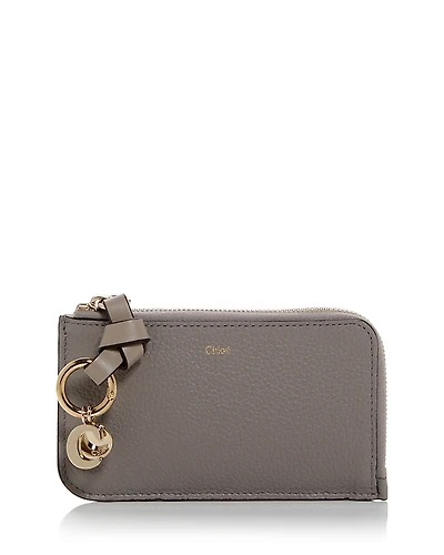 Chloe Alphabet Small Leather Zip Wallet