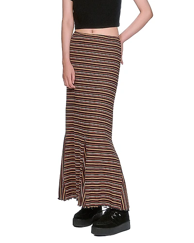 Anna Sui Venetian Stripe Trumpet Skirt