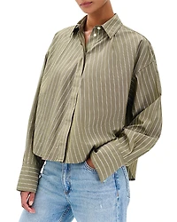 rag & bone Martha Poplin Stripe Shirt