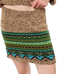 Anna Sui Fair Isle Mini Skirt
