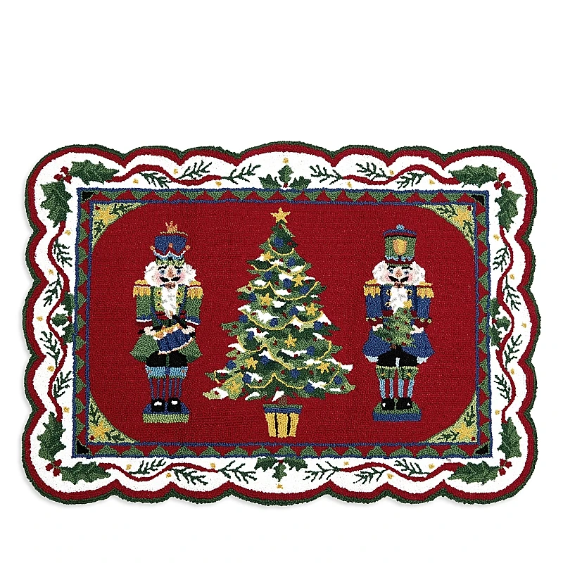 Peking Handicraft Nutcracker Tree Hook Rug
