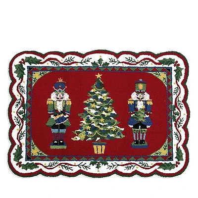 Peking Handicraft Nutcracker Tree Hook Rug