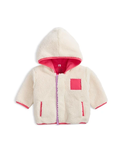Magnetic Me Girls' Faux Sherpa Jacket With Stripe Rib - Baby, Little Kid