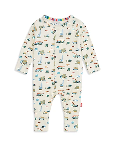 Magnetic Me Boys' Truck Print Convertible Coverall - Baby