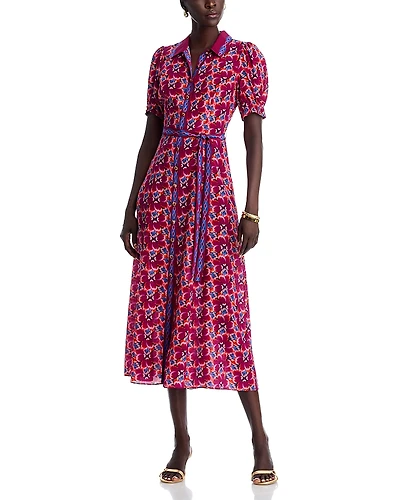 Saloni Vanessa-d Silk Shirt Dress