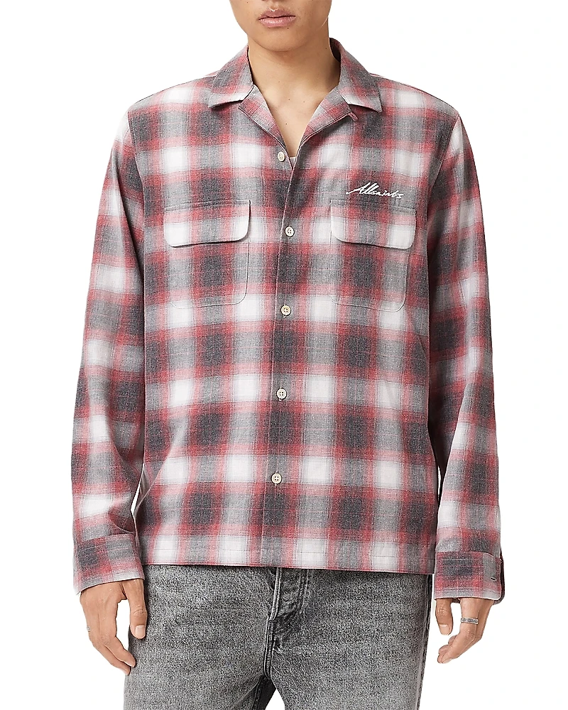 Allsaints Shams Relaxed Fit Long Sleeve Shirt