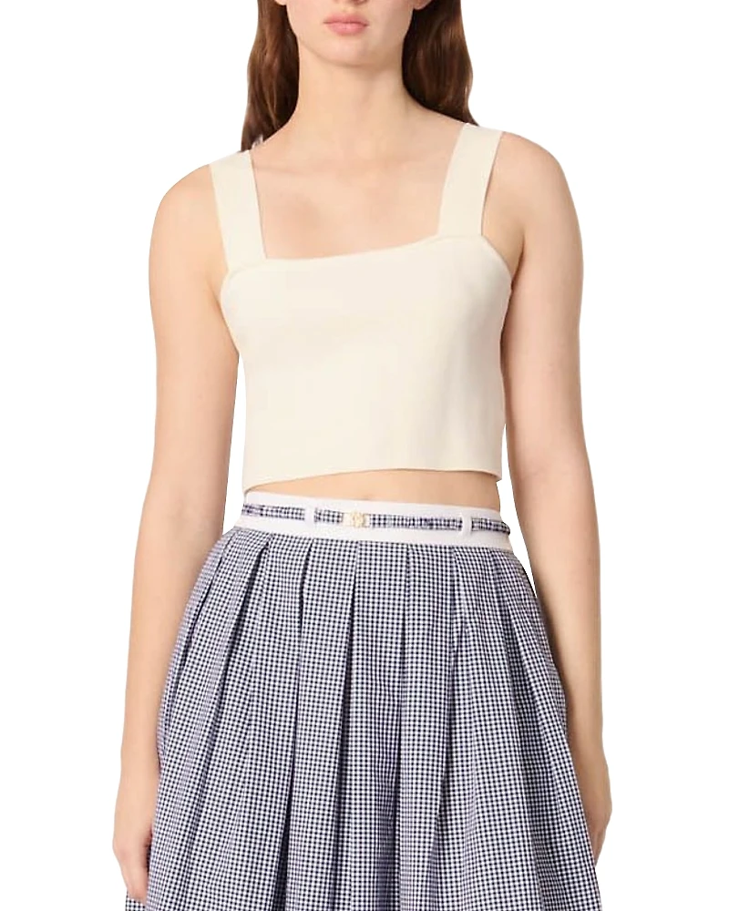 Maje Knit Crop Top