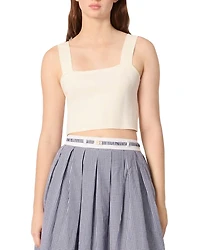 Maje Knit Crop Top