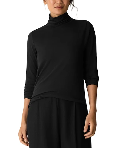 Eileen Fisher Melange Turtleneck Top