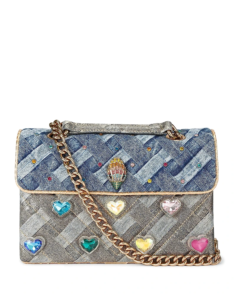 Kurt Geiger London Kensington Crystal Hearts Bag