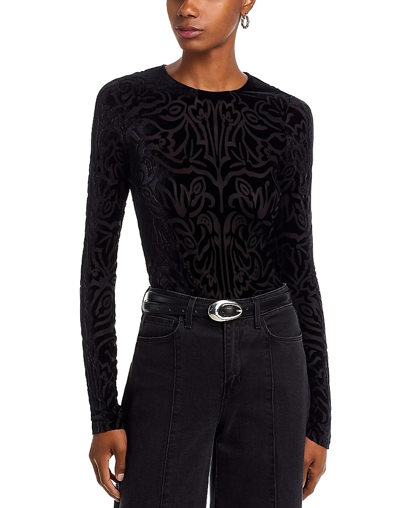 Sea Julie Burnout Velvet Top