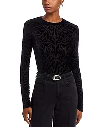 Sea Julie Burnout Velvet Top