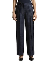 Peserico Burnout Stripe Wide Leg Trousers