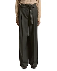 Peserico Wide Waistband Pleated Trousers