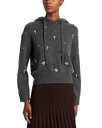 Simkhai Karmen Embellished Hooded Sweater