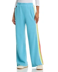 Aviator Nation Side Stripe Wide Leg Pants