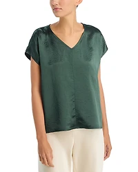 Eileen Fisher V Neck Square Top