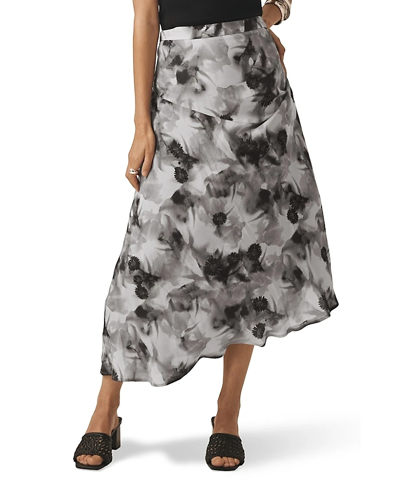 Mint Velvet Women's Floral Print Midi Skirt