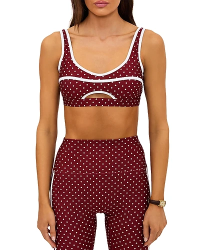 Beach Riot Moxie Dot Print Top