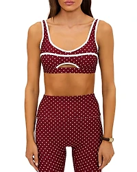 Beach Riot Moxie Dot Print Top