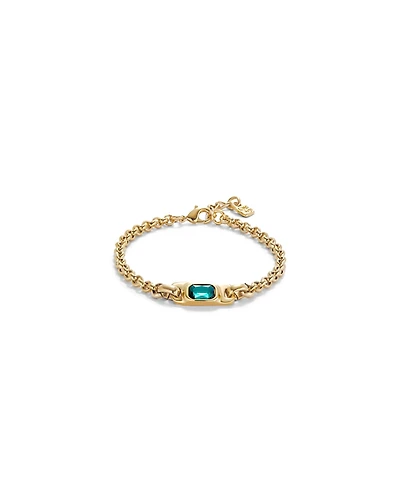 UNOde50 Turquoise Crystal Link Bracelet