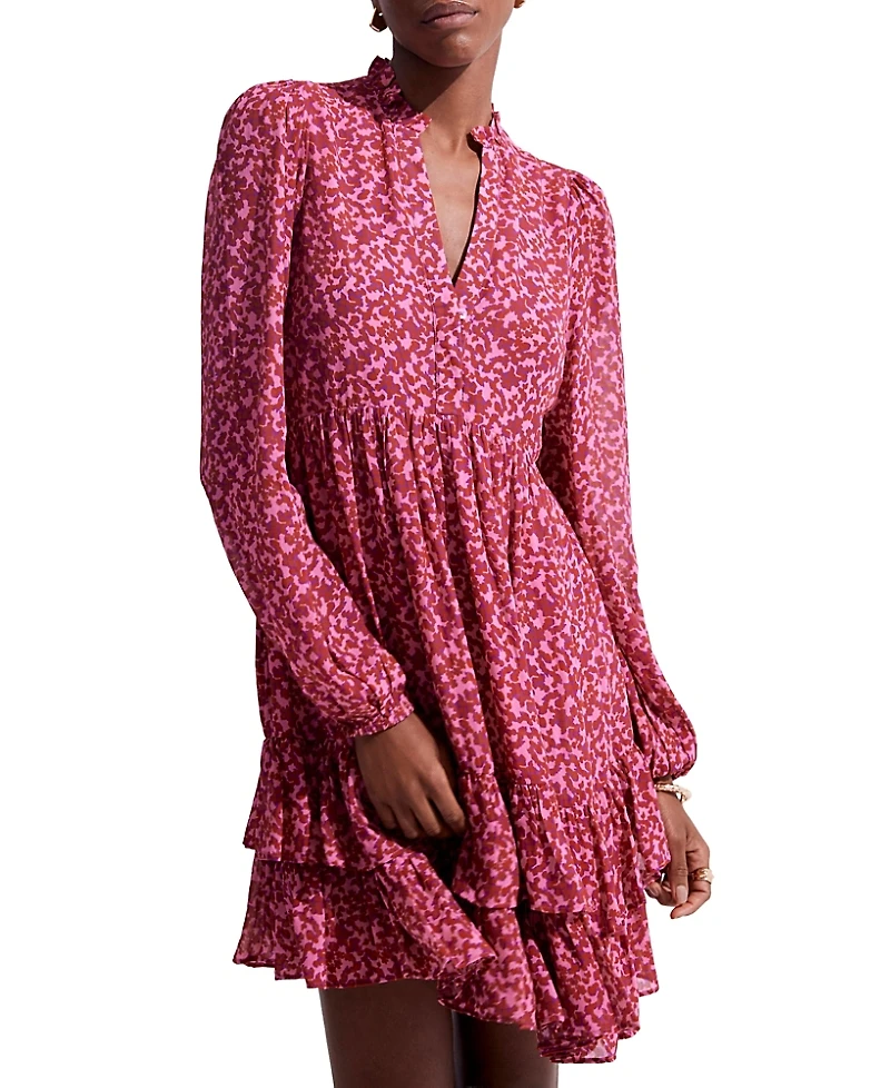 Mint Velvet Women's Floral Print Mini Dress