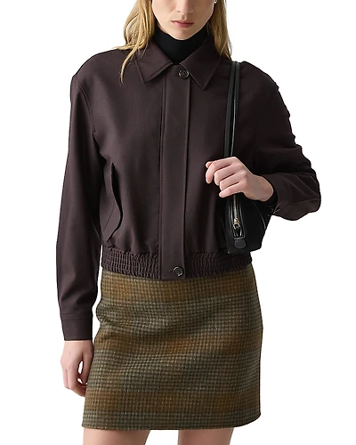 Theory Cropped Track Jacket