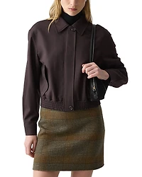 Theory Cropped Track Jacket