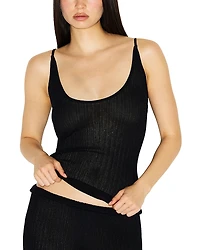 Skims Sheer Knit Tank