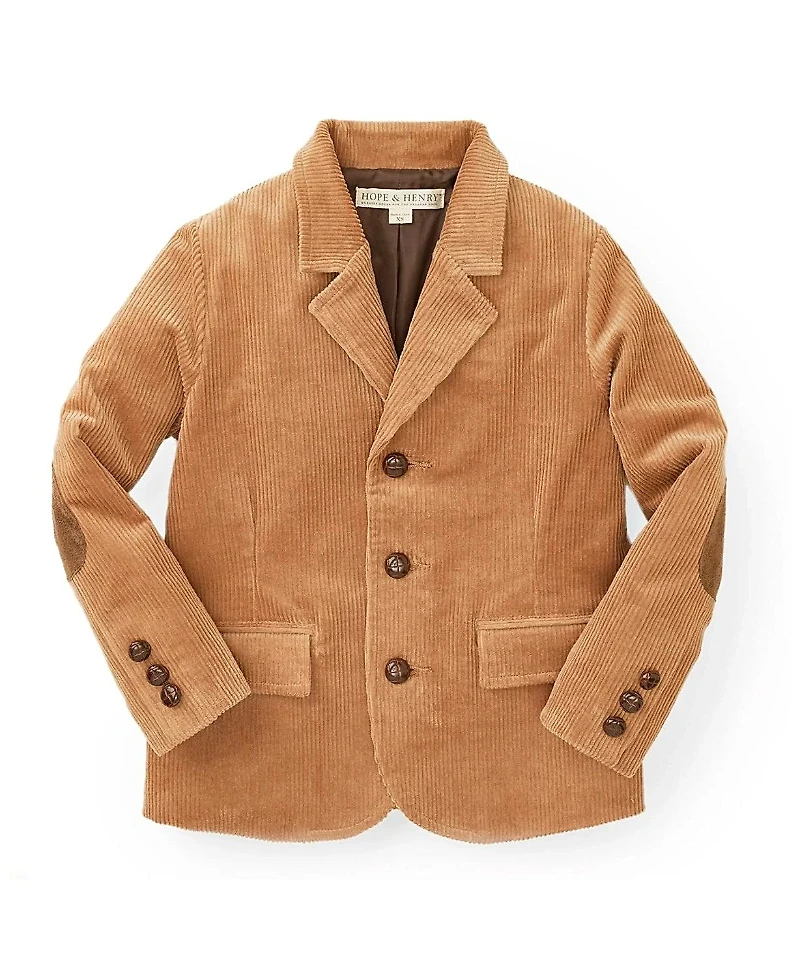 Hope & Henry Boys' Corduroy Blazer with Elbow Patches - Baby, Little Kid, Big Kid