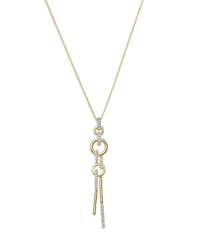 Bloomingdale's Fine Collection Diamond Linear Statement Pendant Necklace
