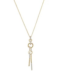 Bloomingdale's Fine Collection Diamond Linear Statement Pendant Necklace
