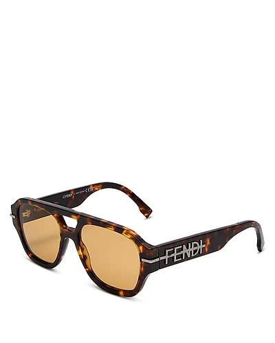 Fendi Fendigraphy Square Sunglasses, 55mm