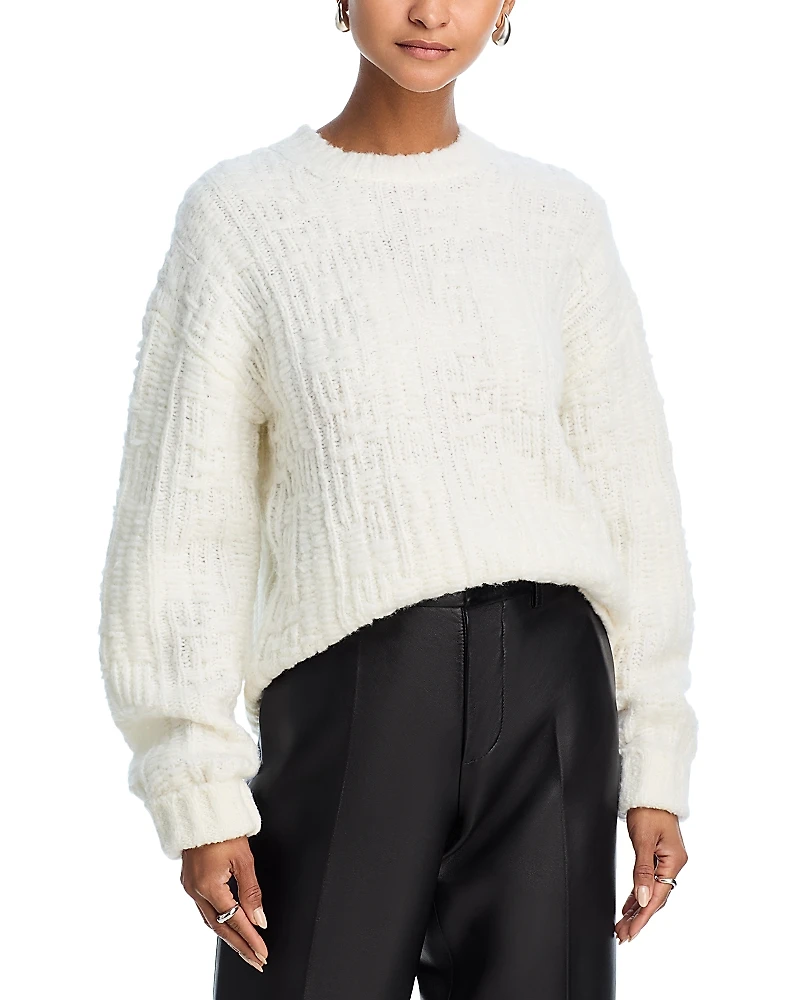 Helmut Lang Merino Wool Blend Crewneck Sweater