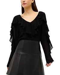 Marie Oliver Trudy Ruffled Top