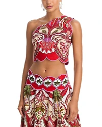 Farm Rio Odara One Shoulder Top