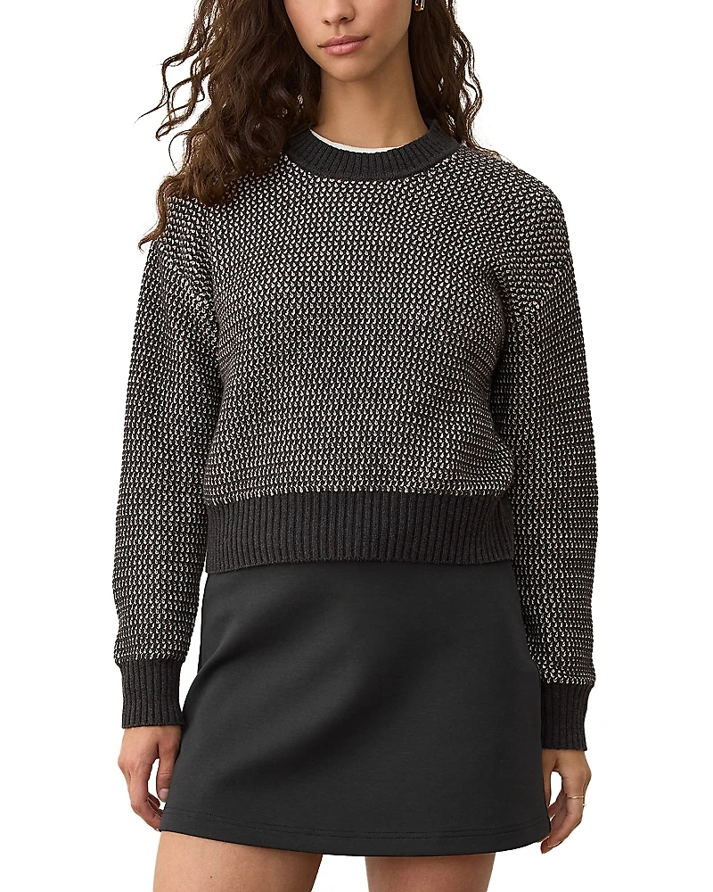 Marine Layer Robin Textured Crewneck Sweater